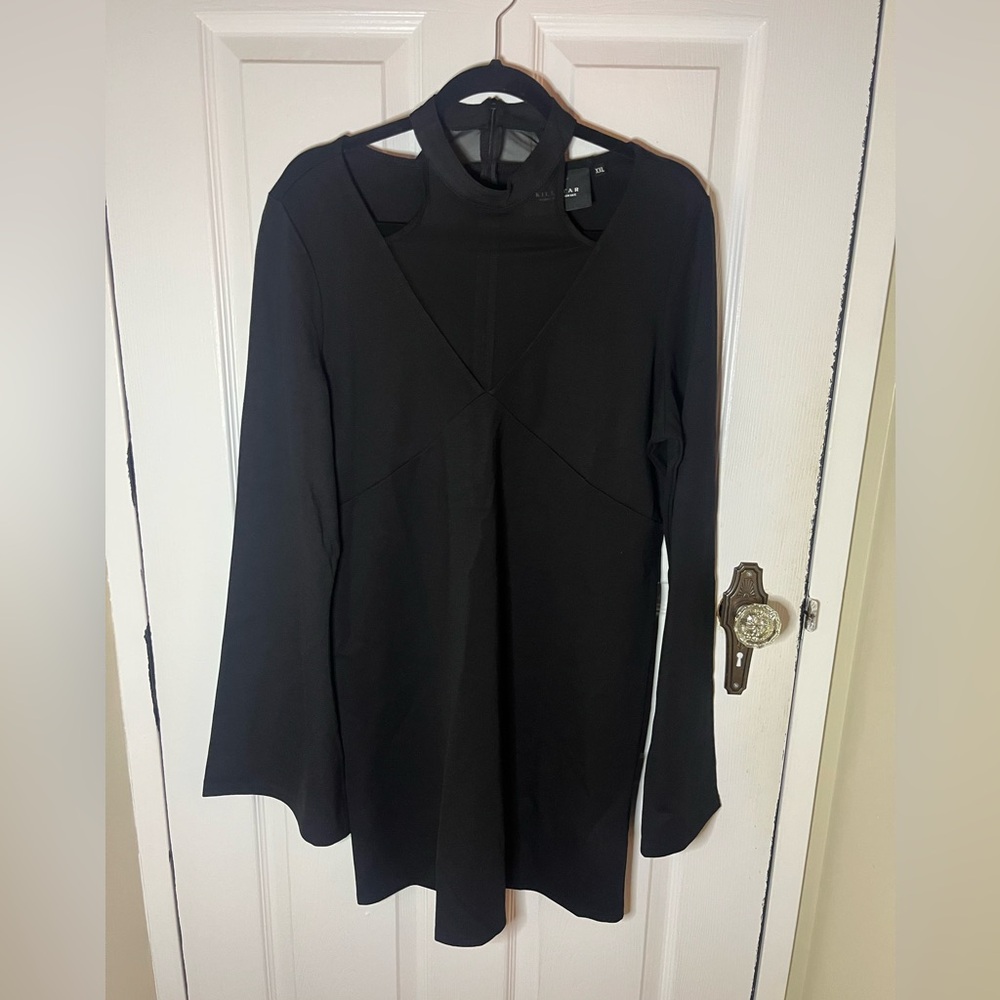 NWOT Killstar Black Long Sleeve Dress goth witch vampire